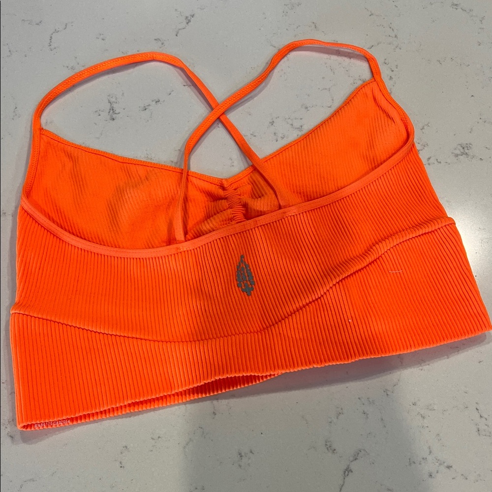 FP Movement by Free People Bright Orange Sports Bra